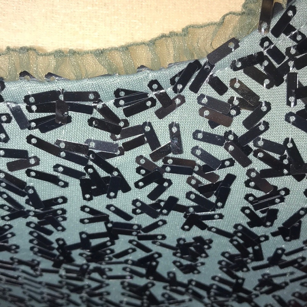 BKE Boutique Gray & Sage Sparkling Tank Large - Picture 2 of 7